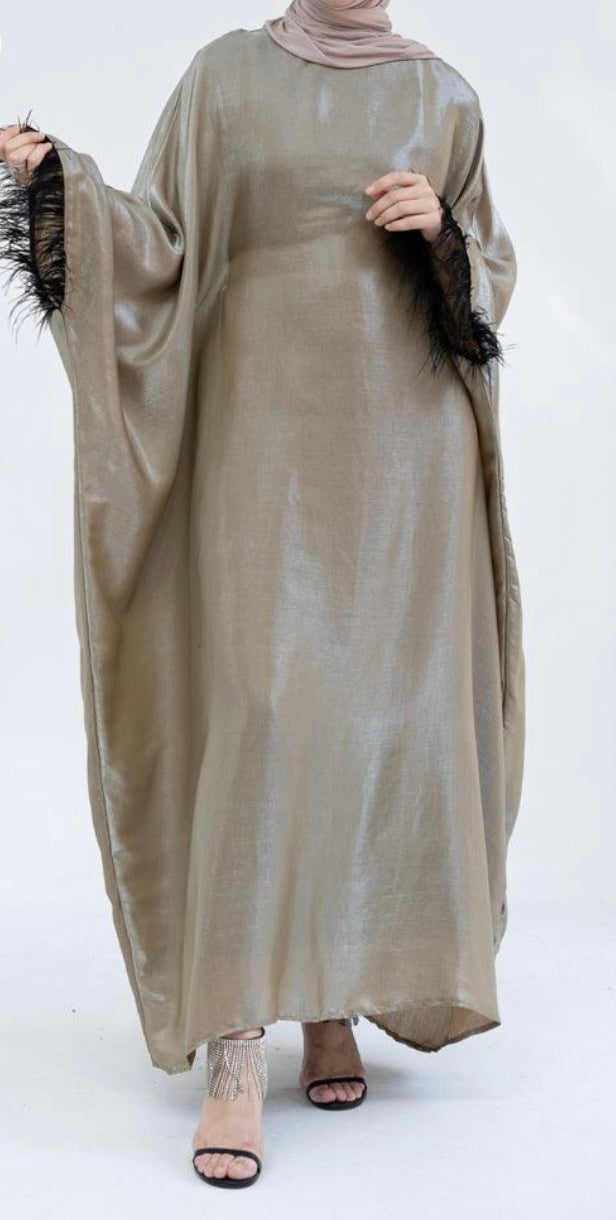 BUTTERFLY ABAYA - KHAKI