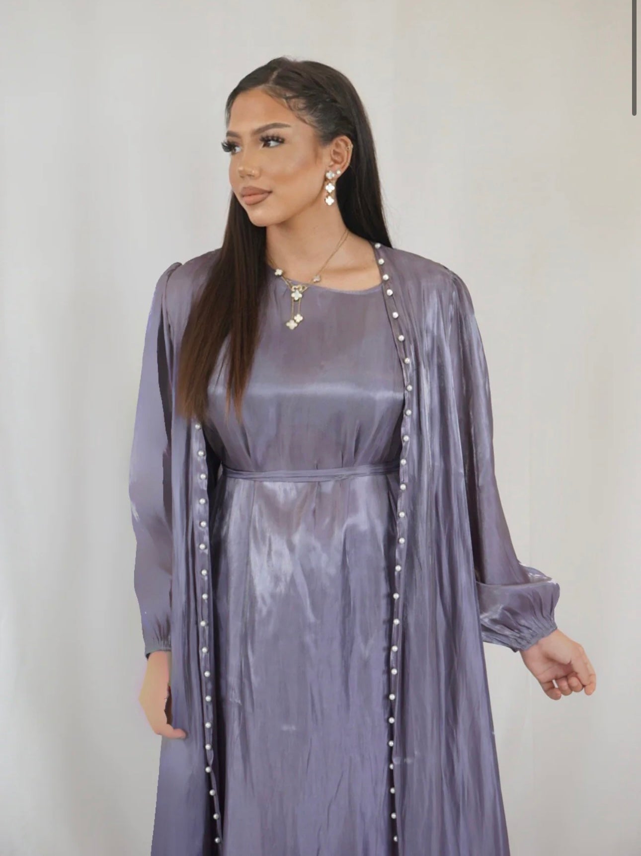 PEARL ABAYA - LAVENDER