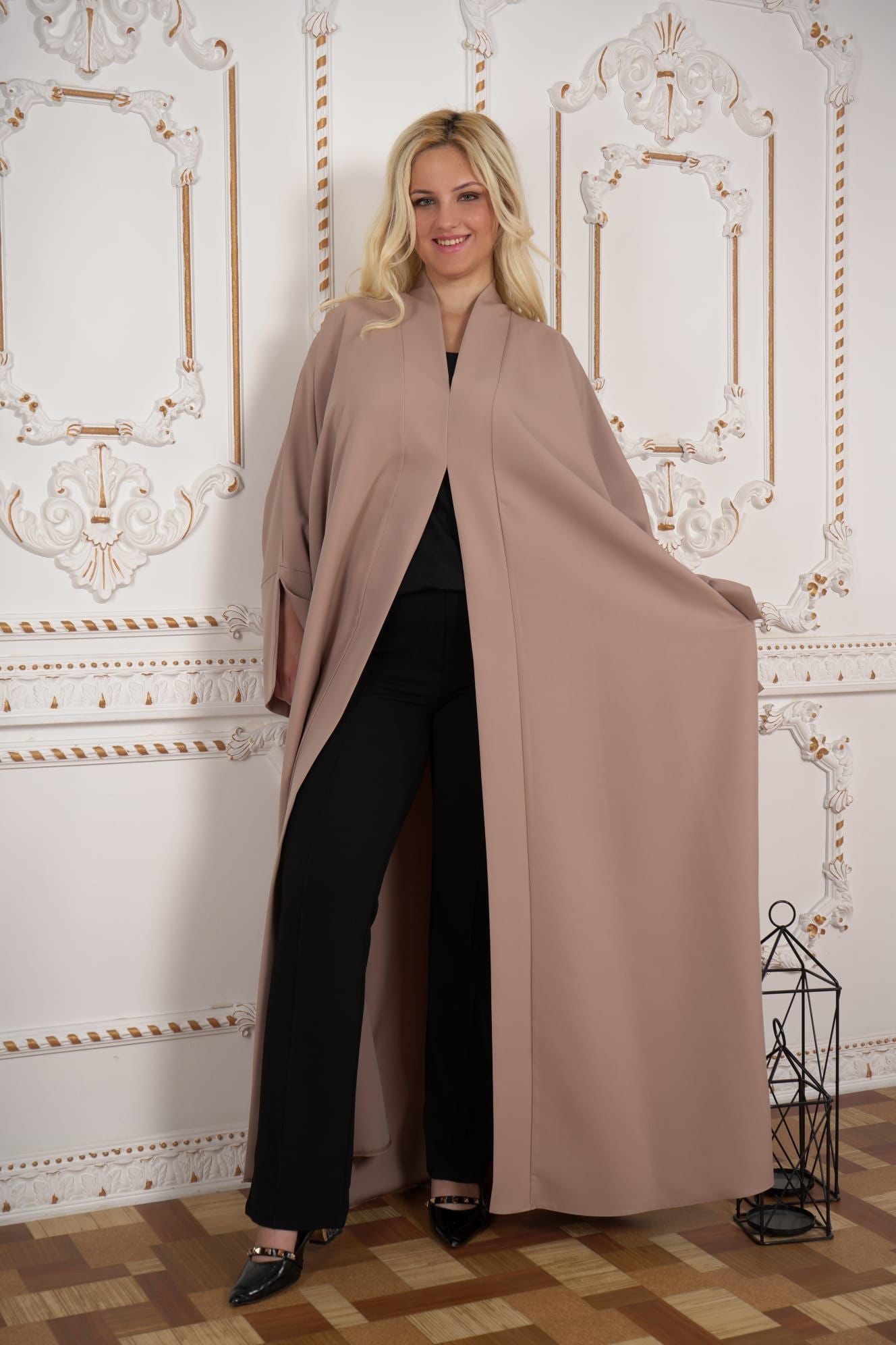 Kimono Sleeve abaya and pearl embellishment